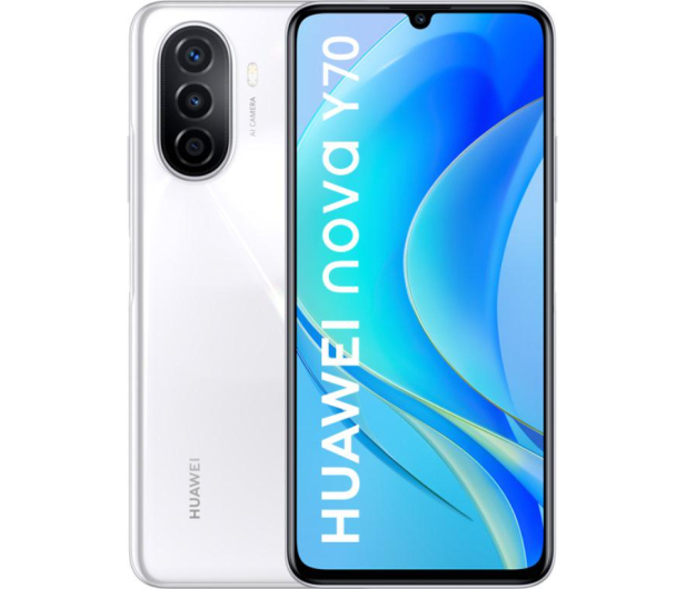 Huawei nova Y70 4/128GB biały - 1054046 - zdjęcie